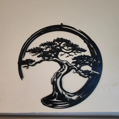 Tranh treo tường 3D nghệ thuật hình cây Bonsai trang trí nhà cửa