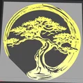 Tranh treo tường 3D nghệ thuật hình cây Bonsai trang trí nhà cửa - Thumbnail 2