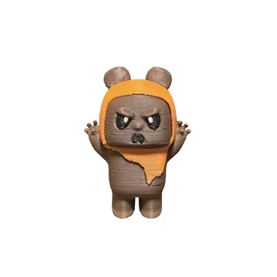 Mô hình Ewok Star Wars in 3D không cần support cực đẹp