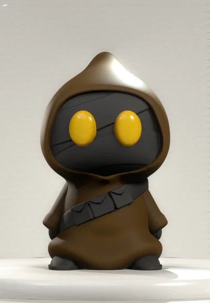 Mô hình Jawa trong Star Wars - Thiết kế in 3D không cần support - Image 1