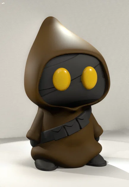 Mô hình Jawa trong Star Wars - Thiết kế in 3D không cần support - Image 2