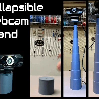 Chân đế webcam xếp gọn | Telescoping | Vặn vít để khóa