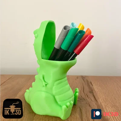 Chubby T-Rex Dino – Ống Cắm Bút/Chậu (No Supports)