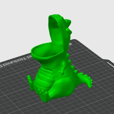 Chubby T-Rex Dino – Ống Cắm Bút/Chậu (No Supports)