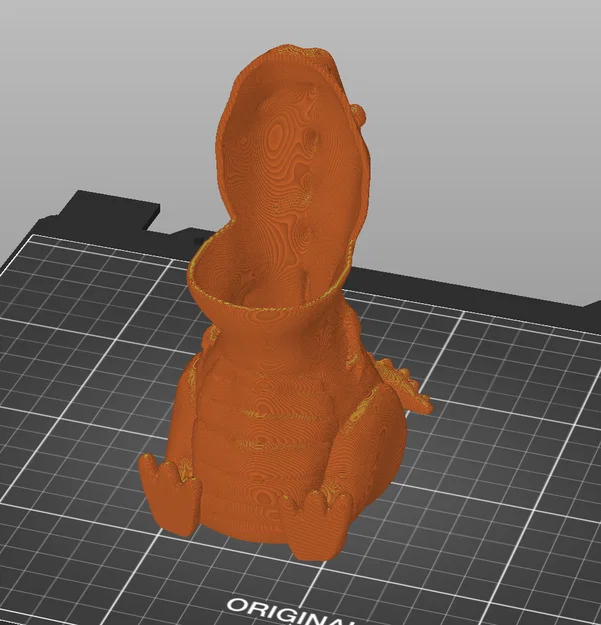 Chubby T-Rex Dino – Ống Cắm Bút/Chậu (No Supports) - Image 6