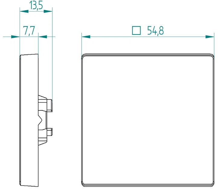 GIRA System 55 Standard Rocker 00.002966 (Solid Know Edition) - Image 3