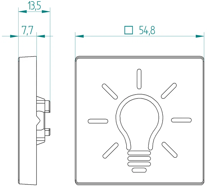 GIRA System 55 Standard Rocker Light-Icon - Image 2
