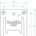 Giá treo dụng cụ Makita 18V (Makita 18V Toolholder) - Thumbnail 2