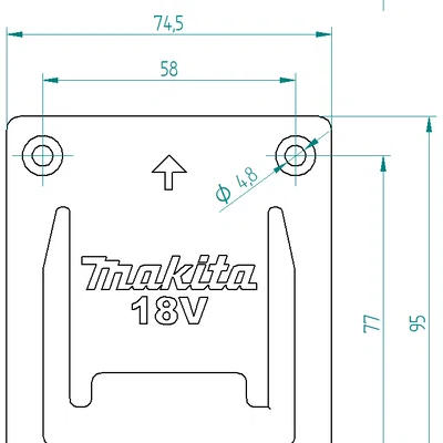 Giá treo dụng cụ Makita 18V (Makita 18V Toolholder)