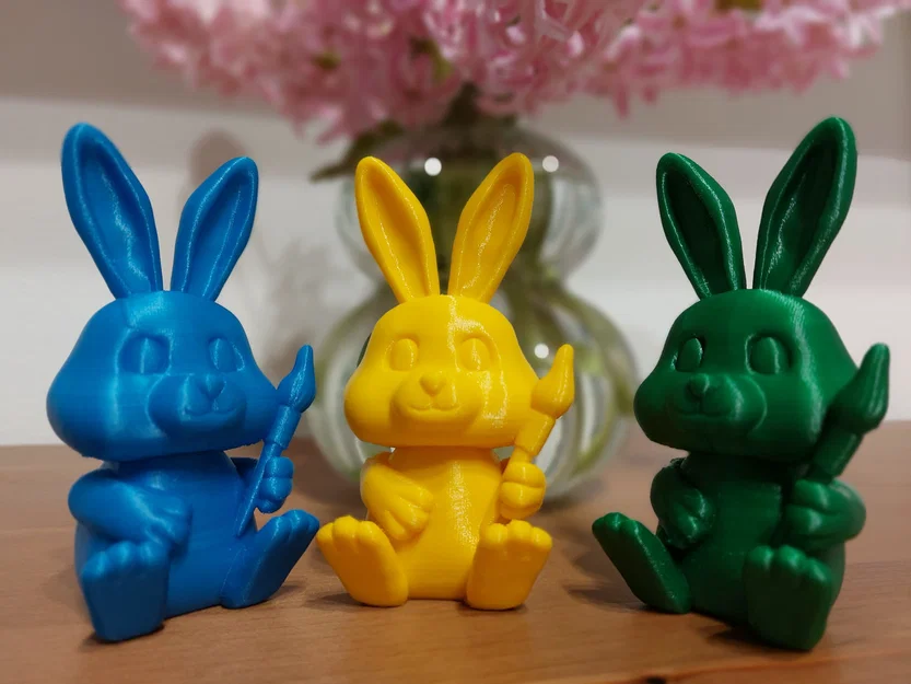 Mô hình chú thỏ Phục sinh Easter Rabit đáng yêu để in 3D - Image 1