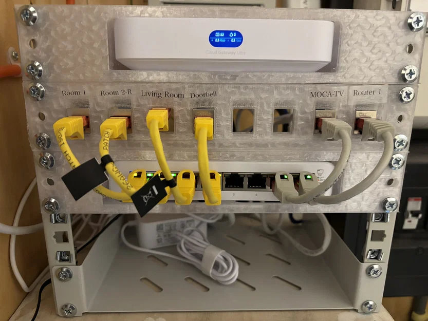 Rack 10" - Panel half rack cho thiết bị network (Unifi/Ubiquiti) - Image 2