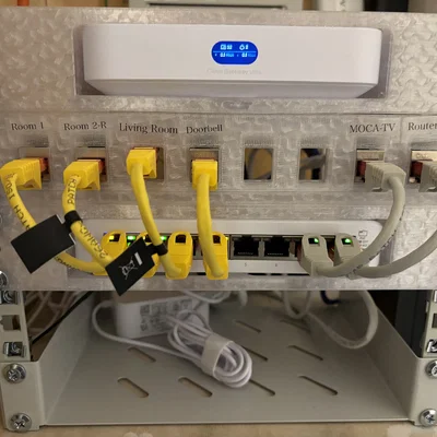 Rack 10" - Panel half rack cho thiết bị network (Unifi/Ubiquiti)