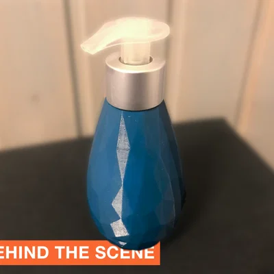 Bình đựng xà phòng (Soap dispenser) LowPoly tối giản