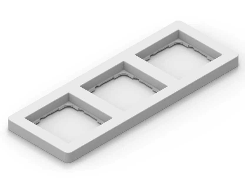 Khung GIRA System 55 Standard 3 Ngăn (3-Compartment Frame) - Image 1