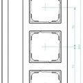 Khung GIRA System 55 Standard 3 Ngăn (3-Compartment Frame) - Thumbnail 2