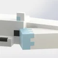 Mô hình Cáo tuyết Minecraft (Snow Fox) in 3D cực đáng yêu - Thumbnail 1