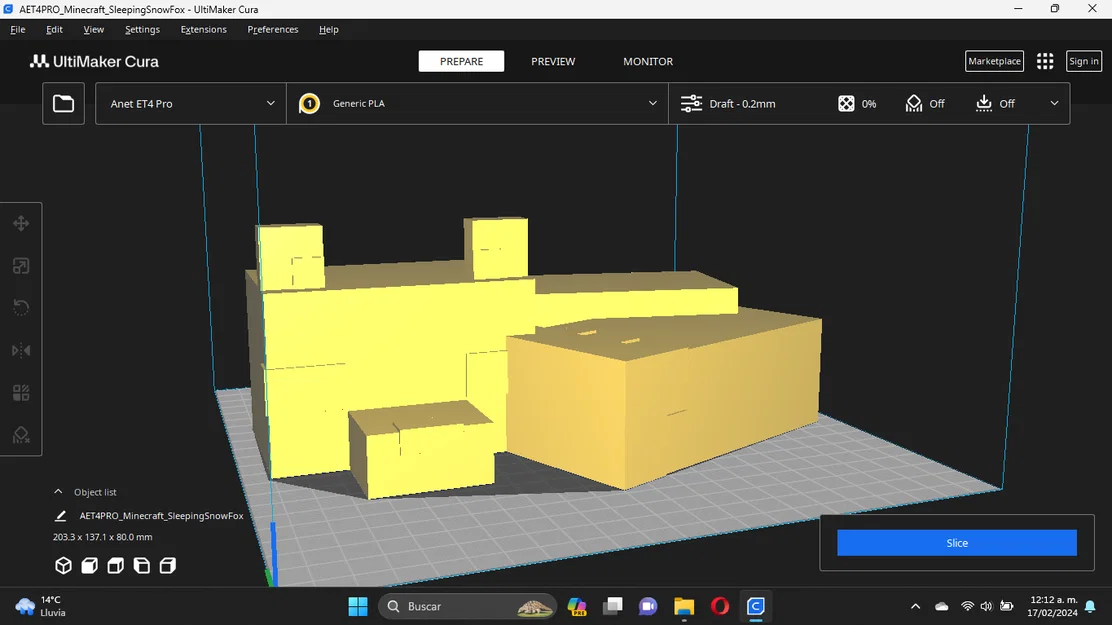 Mô hình Cáo tuyết Minecraft (Snow Fox) in 3D cực đáng yêu - Image 2