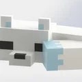 Mô hình Cáo tuyết Minecraft (Snow Fox) in 3D cực đáng yêu - Thumbnail 3