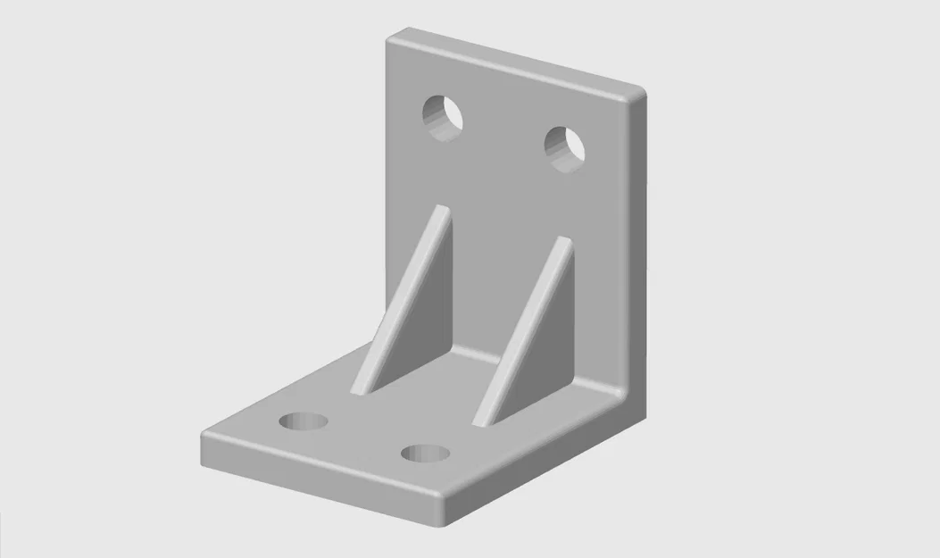 Ke góc L Bracket 3D: Phụ kiện hỗ trợ lắp ráp nội thất DIY chắc chắn - Image 1