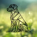 Tranh Treo Tường Chó Hình Học (Geometric Dog Wallart) - Thumbnail 1