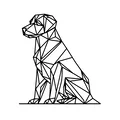 Tranh Treo Tường Chó Hình Học (Geometric Dog Wallart) - Thumbnail 2