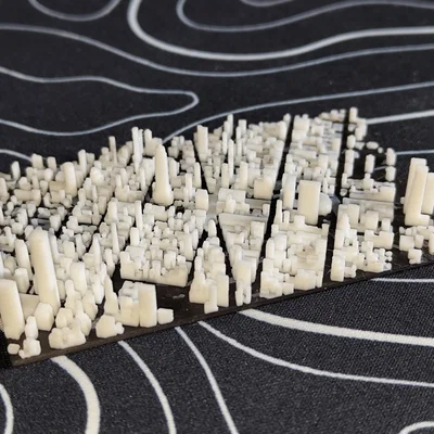 Mô hình thu nhỏ 3D thành phố New York (New York 3D miniature)