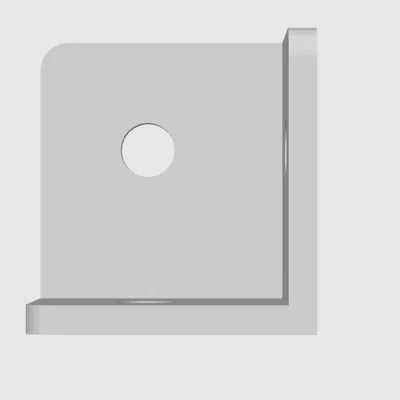 Ke góc vuông (Corner Bracket) in 3D gia cố nội thất chắc chắn