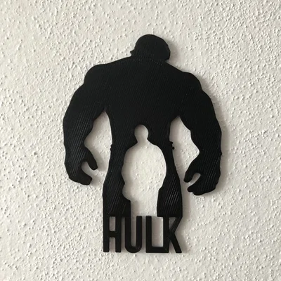 Mô hình treo tường Hulk Wall Art trang trí phòng cho fan Marvel