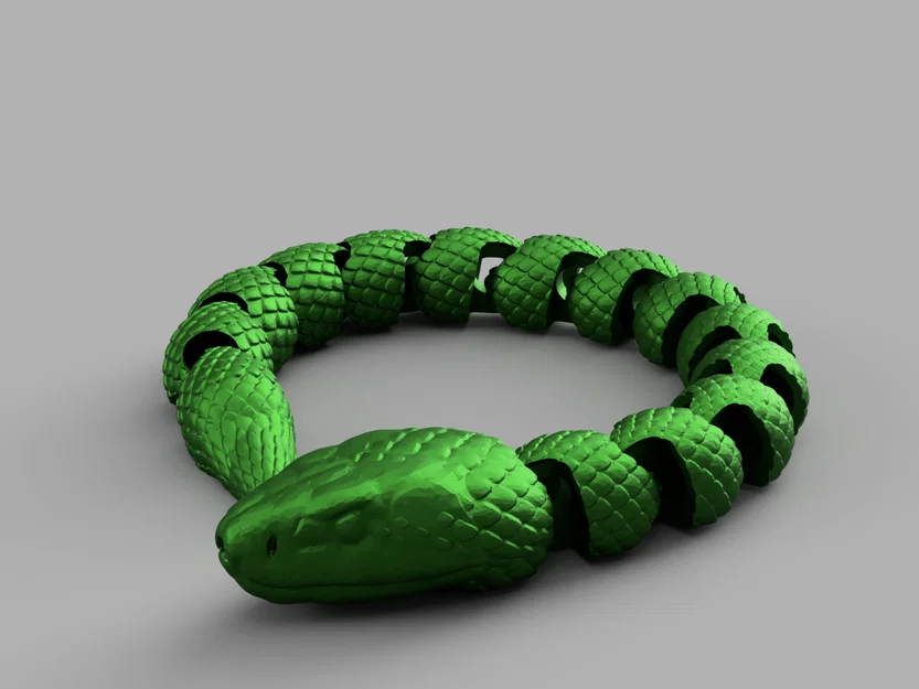 Mô hình rắn linh hoạt Shortest Snake v1.2 - In 3D nhanh và bền - Image 1
