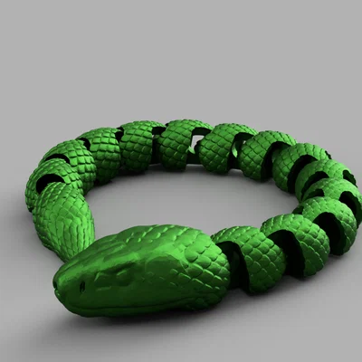 Mô hình rắn linh hoạt Shortest Snake v1.2 - In 3D nhanh và bền