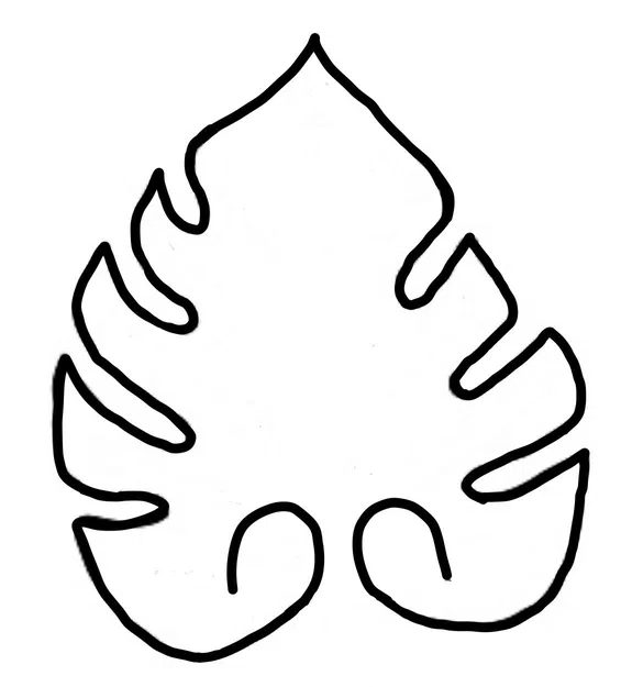 Khung hỗ trợ cây Monstera (trầu bà lá xẻ) thiết kế hình lá độc đáo - Image 3