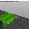 Hộp chia Gridfinity có cửa sổ không cần băng keo (đặt kính giữa chừng khi in) - Thumbnail 4