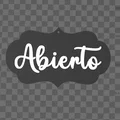 Bảng Treo Cửa Mở/Đóng (Cartel Abierto-Cerrado) - Thumbnail 1
