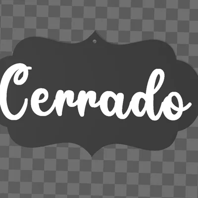 Bảng Treo Cửa Mở/Đóng (Cartel Abierto-Cerrado)