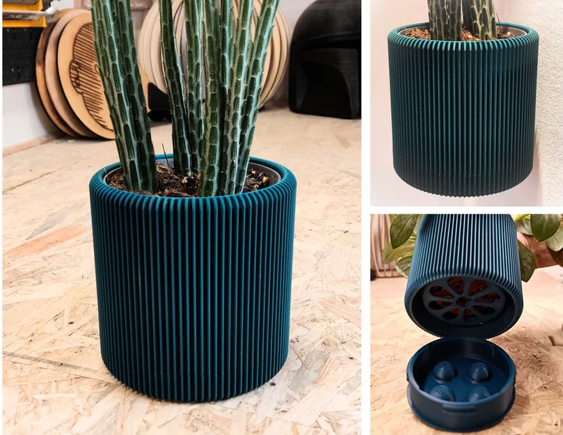 Wall Planter 1.7 – Chậu treo tường tối giản kèm khay hứng nước - Image 1