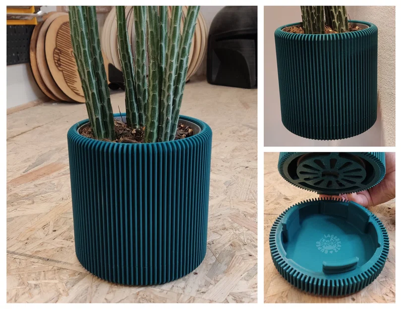 Wall Planter 1.7 – Chậu treo tường tối giản kèm khay hứng nước - Image 2