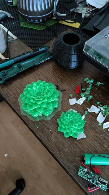 Mô hình 3D sen đá trang trí đa năng - Tự chế đèn decor độc đáo - Image 6