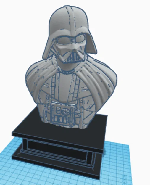 Mô hình tượng bán thân Darth Vader kèm bệ đỡ trang trí ấn tượng - Image 1