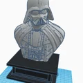 Mô hình tượng bán thân Darth Vader kèm bệ đỡ trang trí ấn tượng - Thumbnail 1