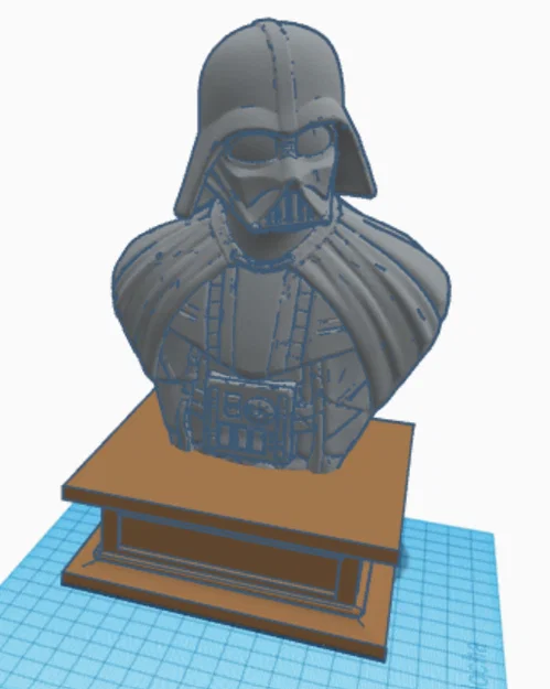 Mô hình tượng bán thân Darth Vader kèm bệ đỡ trang trí ấn tượng - Image 3