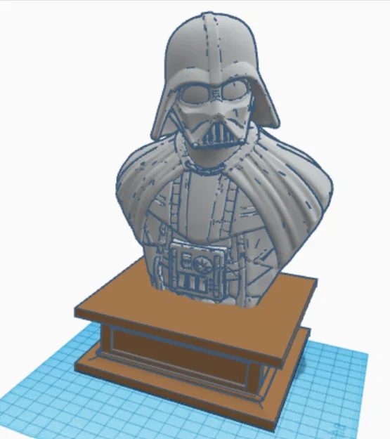 Mô hình tượng bán thân Darth Vader kèm bệ đỡ trang trí ấn tượng - Image 4