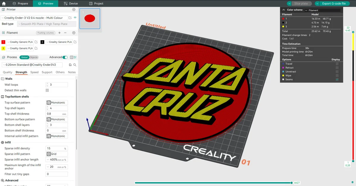 Mô hình trang trí tường logo Santa Cruz cực chất cho dân trượt ván - Image 3