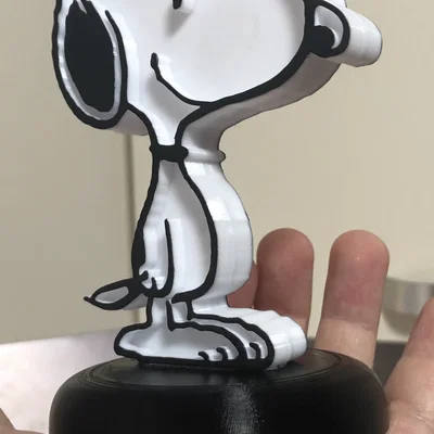 Tượng Snoopy (mẫu 2D) kèm bệ
