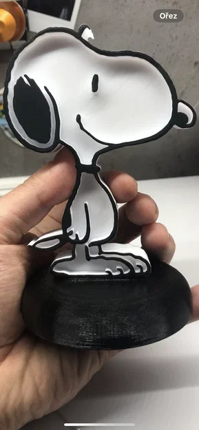 Tượng Snoopy (mẫu 2D) kèm bệ - Image 2