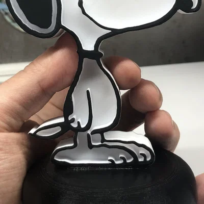 Tượng Snoopy (mẫu 2D) kèm bệ