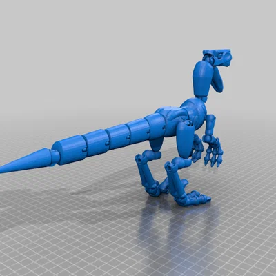 Mô hình khủng long Velociraptor in 3D có khớp nối linh hoạt