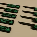 Bộ thẻ cắm đánh dấu giống cây 3D (Cannabis Variety Labels) - Thumbnail 2