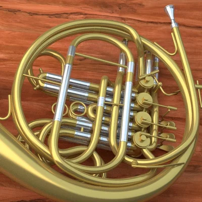 Mô hình 3D Kèn French Horn - Nhạc cụ đồng cực đẹp để in 3D