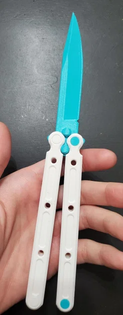 Dao bướm (Butterfly Knife / Balisong) in 3D – Lắp ráp đơn giản - Image 3