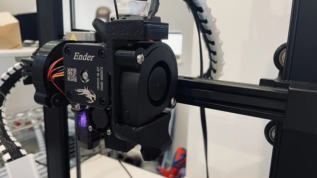 Ống dẫn gió quạt blower 5015 cho Ender 3 V3 SE kèm mount g-sensor - Image 2